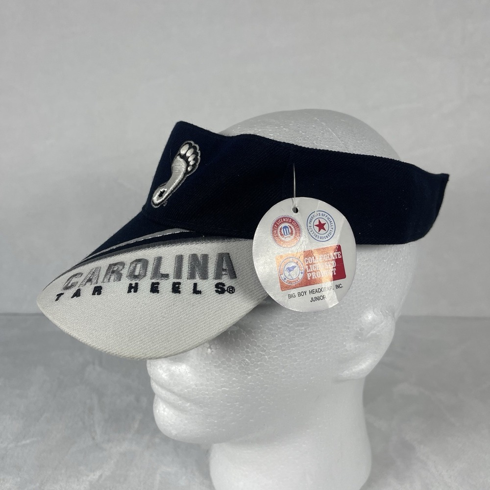 Vintage Big Boy North Carolina Tar Heels Youth Visor Hat College Adjustable NWT - Picture 3 of 6